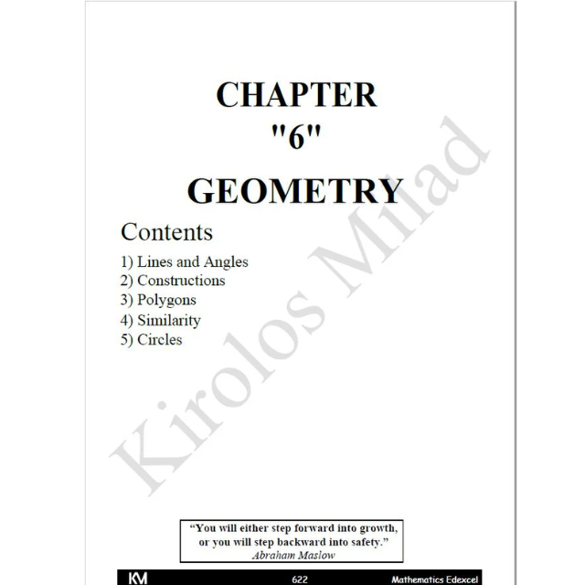 Edexcel O.L Maths A (4M1) Classified With M.S Kirolos milad