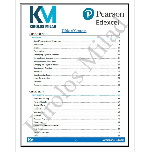 Edexcel O.L Maths A (4M1) Classified With M.S Kirolos milad