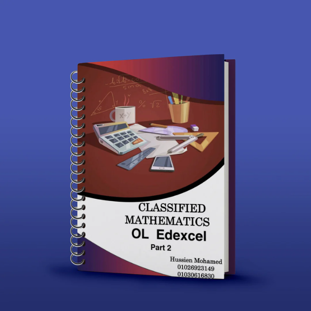 Edexcel O.L Maths A (4MA1/1H,2H) Classified With Mark Scheme (QR videos Answers) Eng. Hussien Mohamed