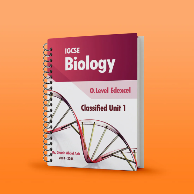 Edexcel O.L Biology 4BI0 Modular Classified Unit 1 With Mark Scheme Dr. Ghada Abdel Aziz