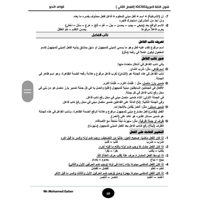 EDEXCEL A.S Arabic WAA01 Notes Mohamed Gaber