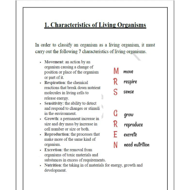 Notes Ahmed Wael Edexcel O.L Human Biology (4HB1)