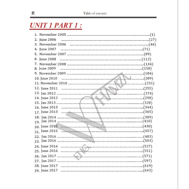 Edexcel O.L Maths Past Papers With QR Mark Scheme (4MW1H/01) Modular Unit 1 - Eng. Walid Hamza 2025