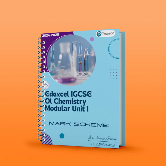 Edexcel O.L Chemistry (4CH1) Modular Unit 1 Classified with MS Nouran Rostom