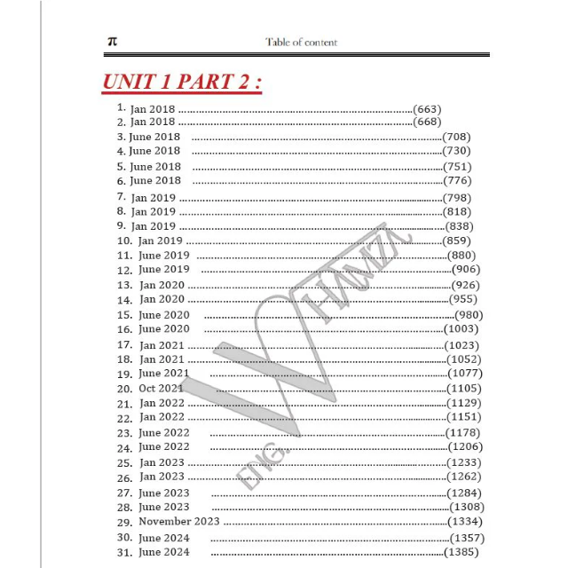 Edexcel O.L Maths Past Papers With QR Mark Scheme (4MW1H/01) Modular Unit 1 - Eng. Walid Hamza 2025