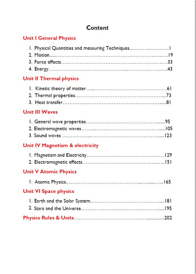 Cambridge Pre-IG Physics (0625/0972) Study Notes Yasmine abo Ghanima